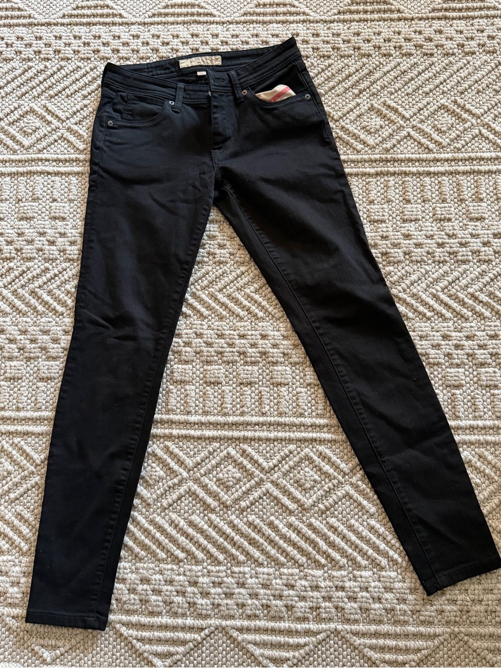 Burberry Brit Skinny low rise Ladies Black Jeans